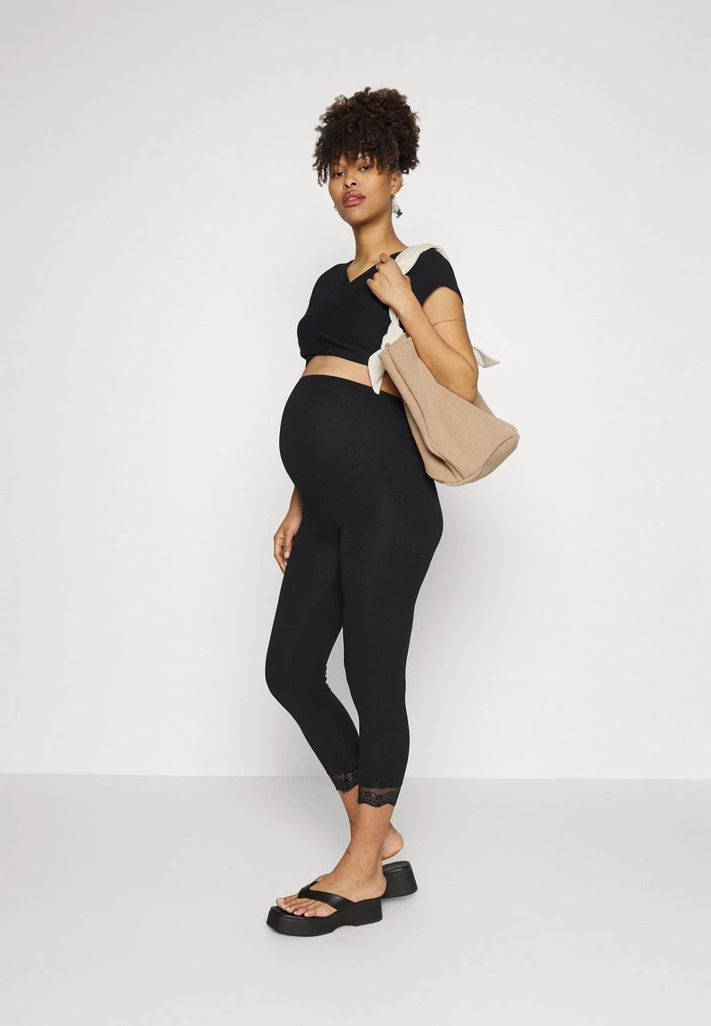 ONLY MATERNITY OLMOLLIE SHORT - T-Shirt Print - Black - Damen – Bild 2