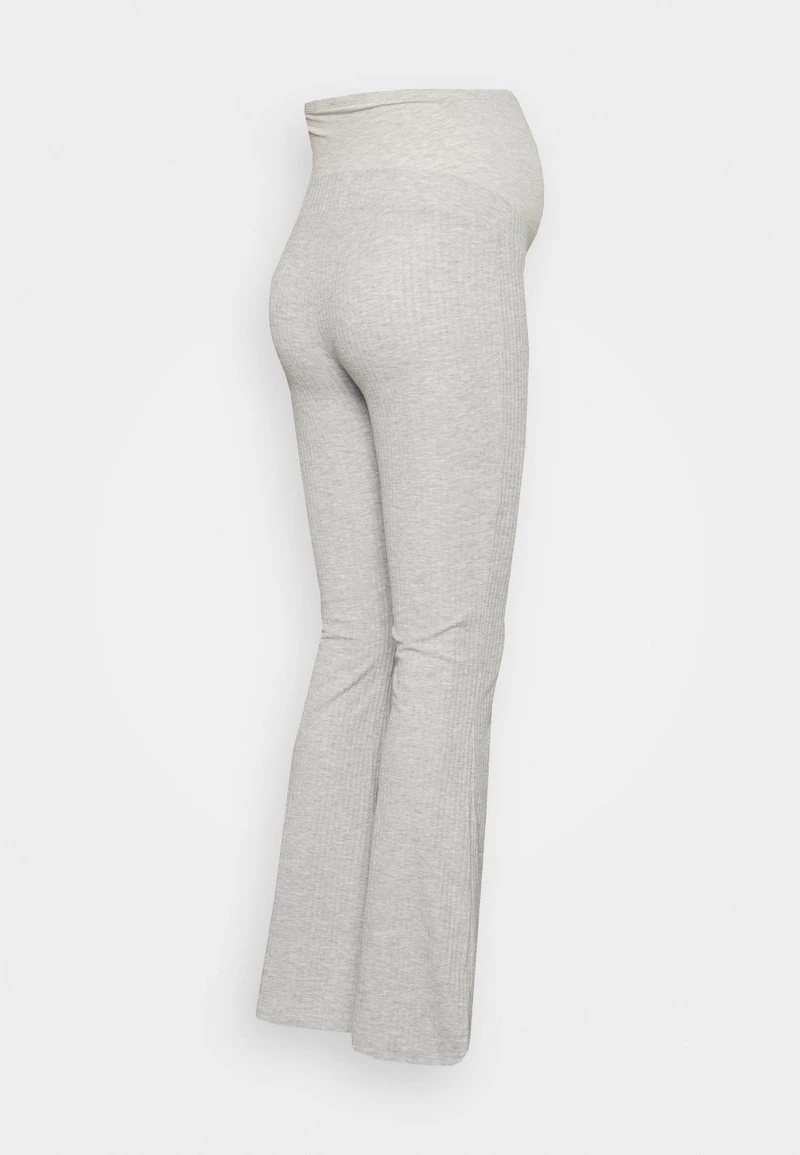 ONLY MATERNITY - Damen OLMNELLA FLARED PANT - Stoffhose - Light Grey Melange – Bild 2