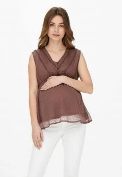 ONLY MATERNITY - Damen ÄRMELLOS - Bluse - Rose Taupe