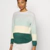 ONLY MATERNITY OLMSONJA LIFE O NECK - Strickpullover - Mallard Green/mellow Yellow/frosty Green/pumice Stone - Damen