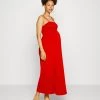ONLY MATERNITY OLMEMMA SMOCK DRESS - Jerseykleid - Fiery Red - Damen