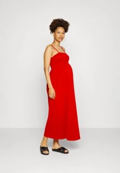 ONLY MATERNITY OLMEMMA SMOCK DRESS - Jerseykleid - Fiery Red - Damen