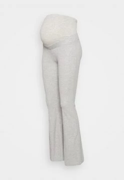 ONLY MATERNITY - Damen OLMNELLA FLARED PANT - Stoffhose - Light Grey Melange