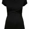 ONLY MATERNITY - Damen OLMLISA MATERNITY WRAP - T-Shirt Basic - Black
