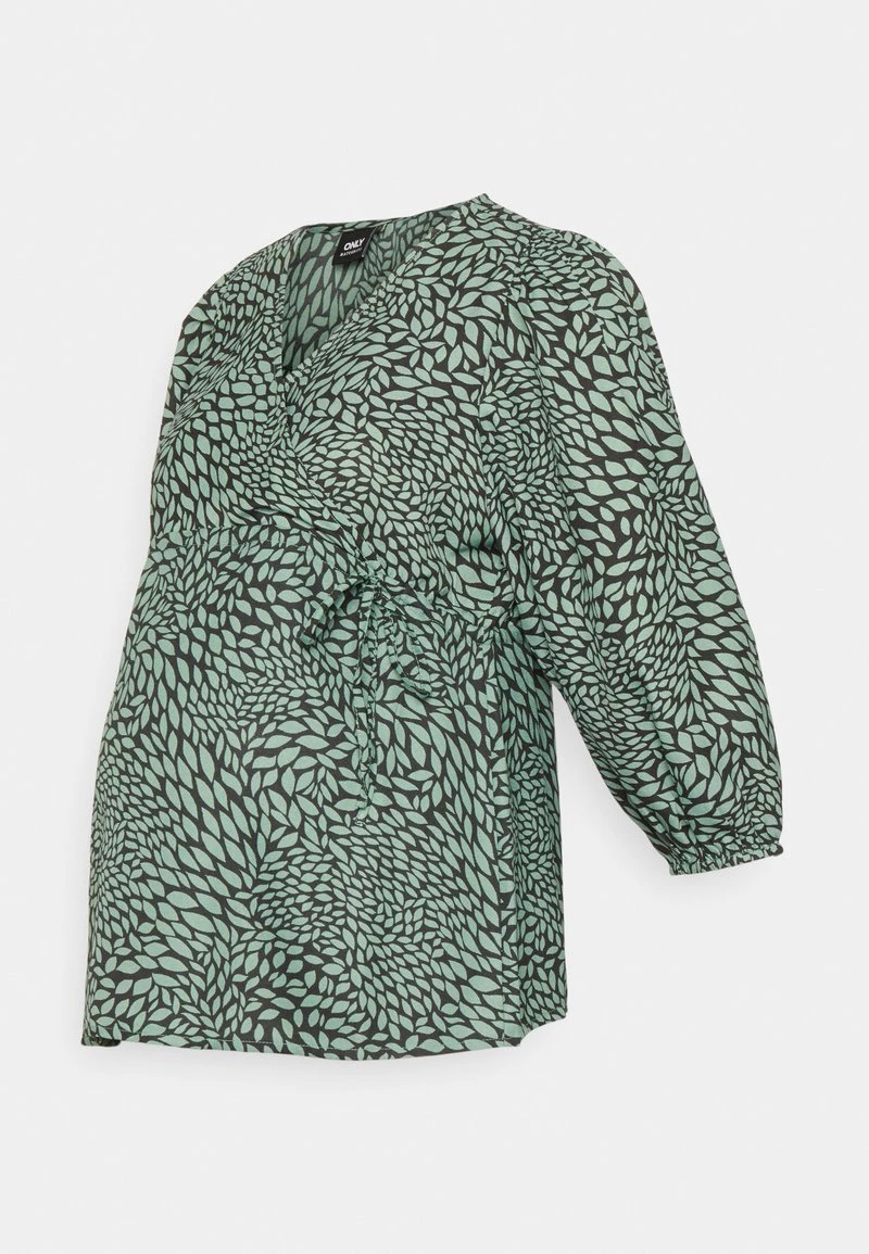 ONLY MATERNITY OLMLUCIA WRAP - Bluse - Dark Ivy - Damen