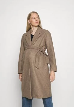 ONLY MATERNITY OLMTRILLION LONG BELT COATIGAN - Klassischer Mantel - Brown - Damen