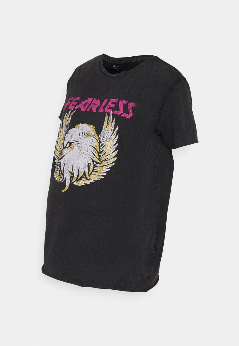 ONLY MATERNITY - Damen OLMLUCY ROCK TEE - T-Shirt Print - Black – Bild 5