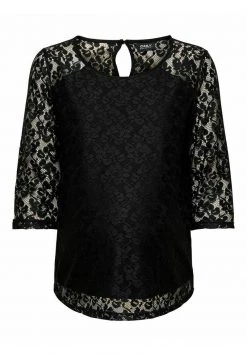 ONLY MATERNITY OBERTEIL SPITZE - Bluse - Black - Damen