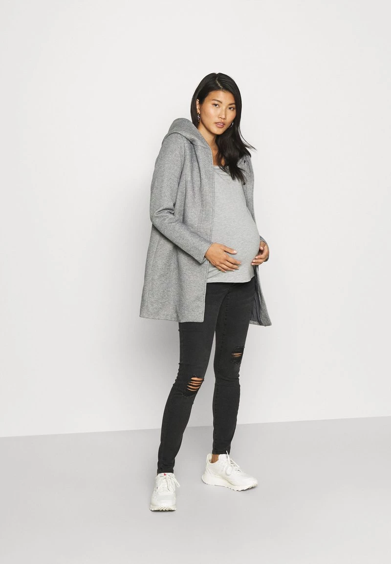 ONLY MATERNITY - Damen OLMSEDONA LIGHT COAT - Wintermantel - Light Grey Melange – Bild 2