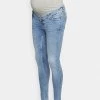 ONLY MATERNITY - Damen OLMKENDELL - Jeans Skinny Fit - Light Blue Denim