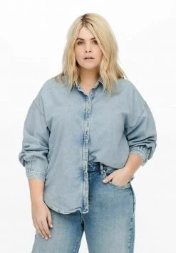 ONLY MATERNITY Hemdbluse - Light Blue Denim - Damen