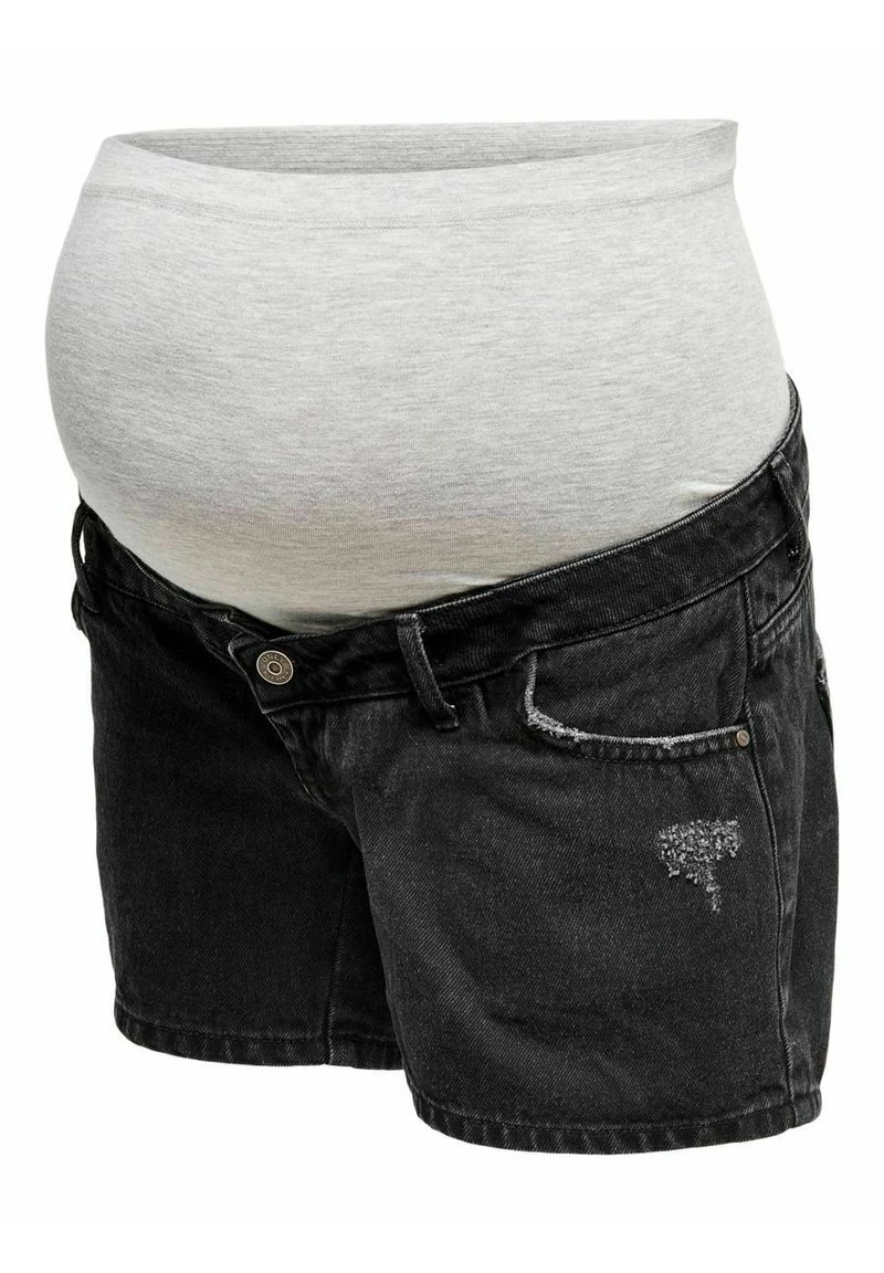 ONLY MATERNITY Jeans Shorts - Black Denim - Damen – Bild 3