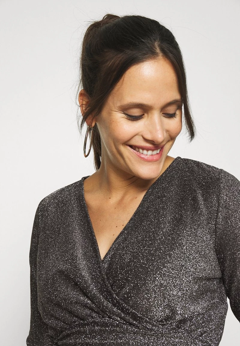 ONLY MATERNITY OLMDARLING WRAP GLITTER DRESS - Freizeitkleid - Black - Damen – Bild 5