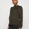ONLY MATERNITY - Damen OLMNICOYA PUFF - Strickpullover - Forest Night