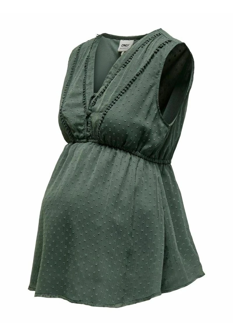 ONLY MATERNITY - Damen ÄRMELLOS - Bluse - Balsam Green – Bild 5