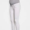 ONLY MATERNITY OLMBLUSH RAW - Jeans Skinny Fit - White - Damen