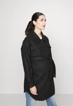 ONLY MATERNITY - Damen OLMDAWN SHACKET - Klassischer Mantel - Black