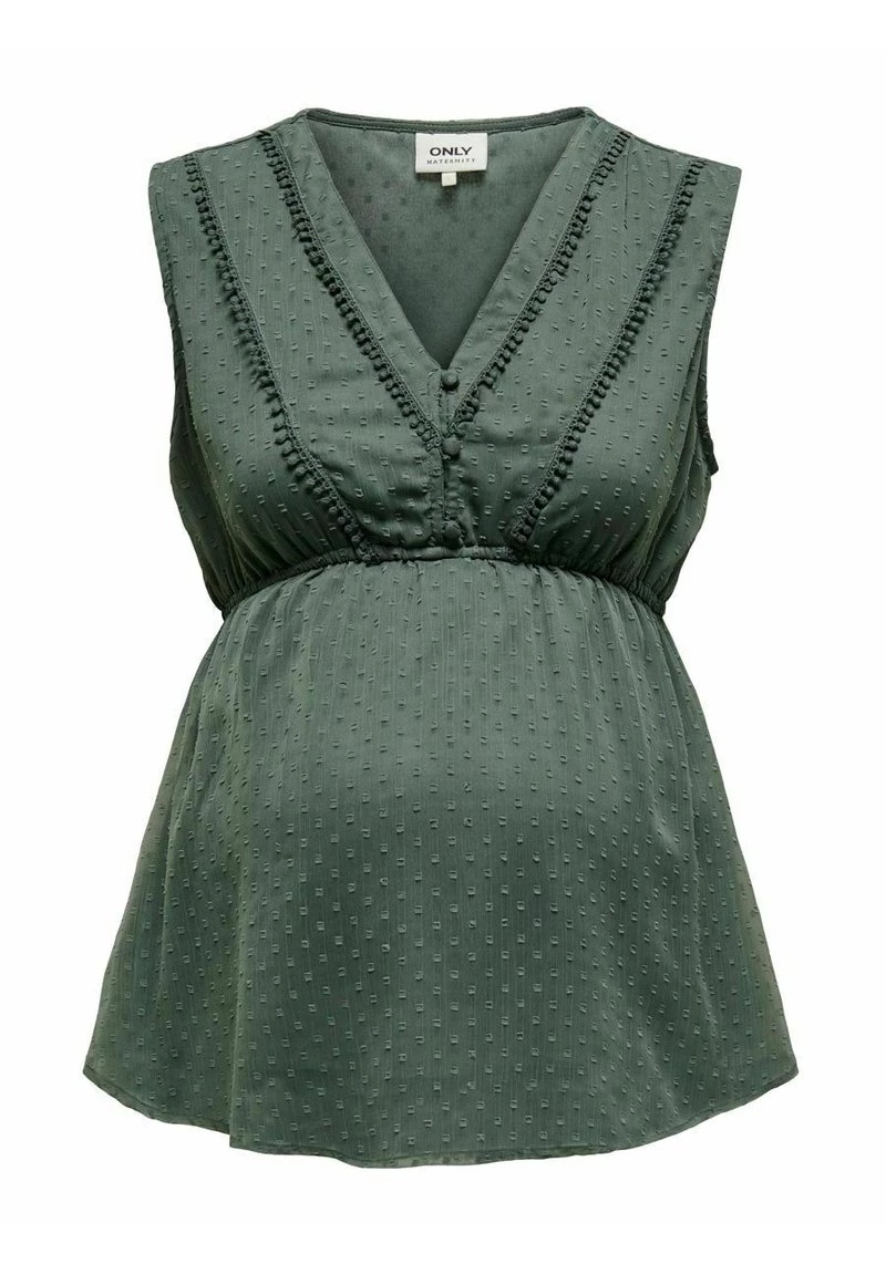 ONLY MATERNITY - Damen ÄRMELLOS - Bluse - Balsam Green – Bild 7