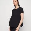 ONLY MATERNITY OLMAYCA PEPLUM - T-Shirt Basic - Black - Damen