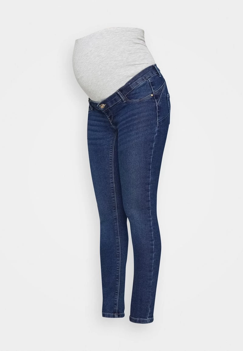 ONLY MATERNITY OLMDAISY LIFE PUSHUP - Jeans Skinny Fit - Dark Blue Denim - Damen – Bild 5