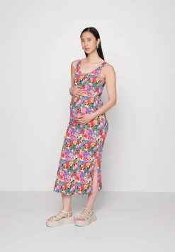 ONLY MATERNITY OLMCAROLA SLIT DRESS - Jerseykleid - Fiery Red - Damen