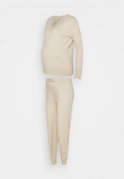 ONLY MATERNITY - Damen OLMCOZY SET - Strickpullover - Stone
