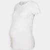 ONLY MATERNITY OLMEMMA - T-Shirt Basic - Cloud Dancer - Damen