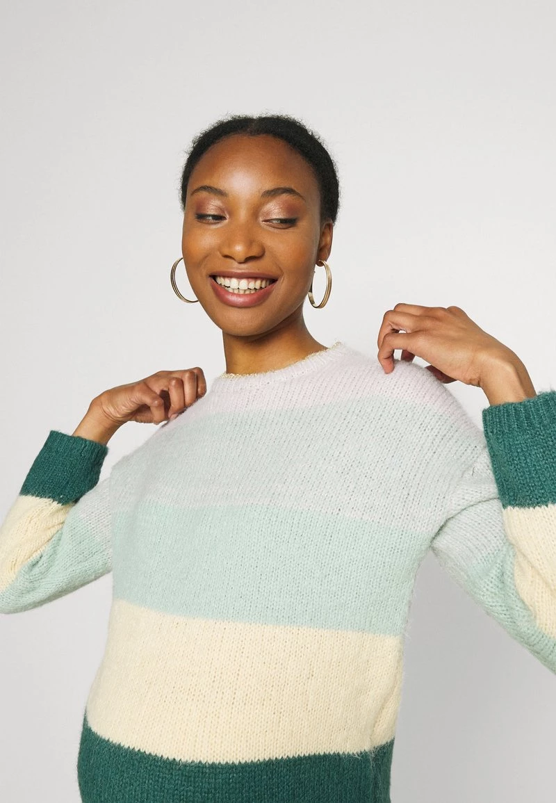 ONLY MATERNITY OLMSONJA LIFE O NECK - Strickpullover - Mallard Green/mellow Yellow/frosty Green/pumice Stone - Damen – Bild 4