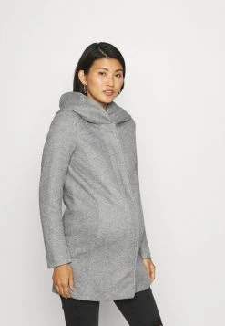 ONLY MATERNITY - Damen OLMSEDONA LIGHT COAT - Wintermantel - Light Grey Melange