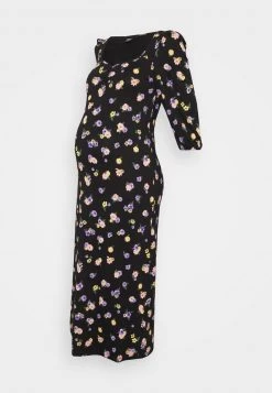 ONLY MATERNITY OLMCHER MIDI DRESS - Jerseykleid - Black - Damen