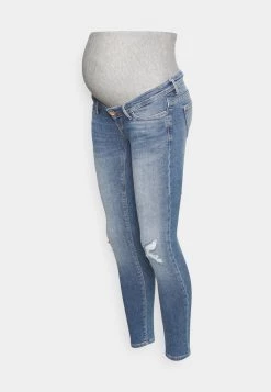 ONLY MATERNITY OLMCORAL LIFE - Jeans Skinny Fit - Medium Blue Denim - Damen