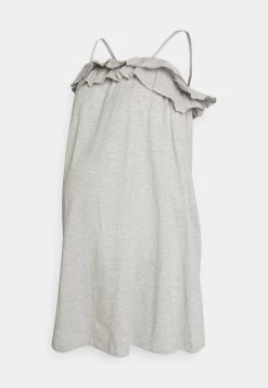 ONLY MATERNITY OLMESSA DRESS - Jerseykleid - Light Grey Melange - Damen