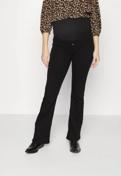 ONLY MATERNITY - Damen OLMHELLA LIFE RETRO - Flared Jeans - Black