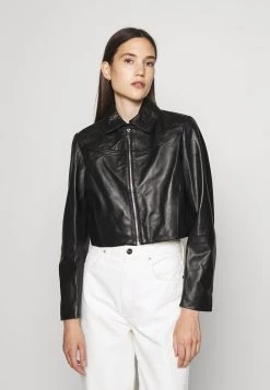 MAX&Co. - Damen MICRON - Lederjacke - Black