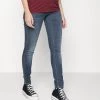ONLY MATERNITY OLMWAUW LIFE - Jeans Skinny Fit - Blue Black Denim - Damen