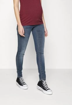 ONLY MATERNITY OLMWAUW LIFE - Jeans Skinny Fit - Blue Black Denim - Damen