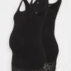 ONLY MATERNITY OLMLIVE LOVE LONG TANK - Jerseykleid - Black - Damen