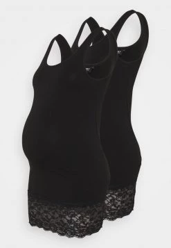 ONLY MATERNITY OLMLIVE LOVE LONG TANK - Jerseykleid - Black - Damen