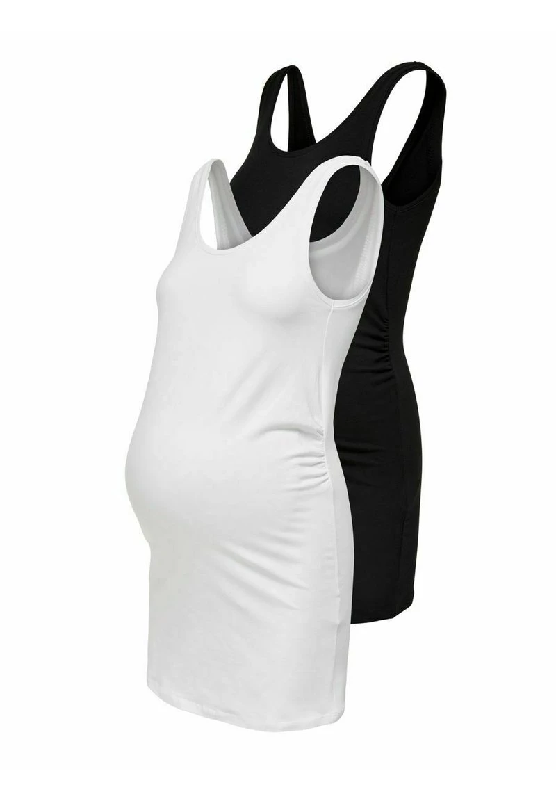 ONLY MATERNITY OLMLOVELY LIFE LONG 2 PACK - Top - Black - Damen – Bild 2