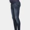 ONLY MATERNITY - Damen OLMSHAPE REG - Jeans Skinny Fit - Dark Blue Denim