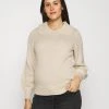ONLY MATERNITY - Damen OLMLEXA COLLAR - Strickpullover - Pumice Stone