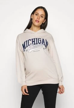 ONLY MATERNITY OLMDREAMER LIFE OVERSIZED HOOD - Kapuzenpullover - Pumice Stone - Damen