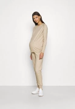 ONLY MATERNITY - Damen ONLYOUNGERPANTS PULLOVER SET - Trainingsanzug - Humus