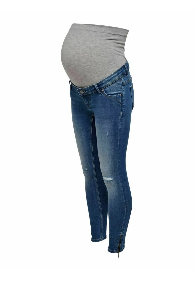 ONLY MATERNITY Jeans Skinny Fit - Medium Blue Denim - Damen