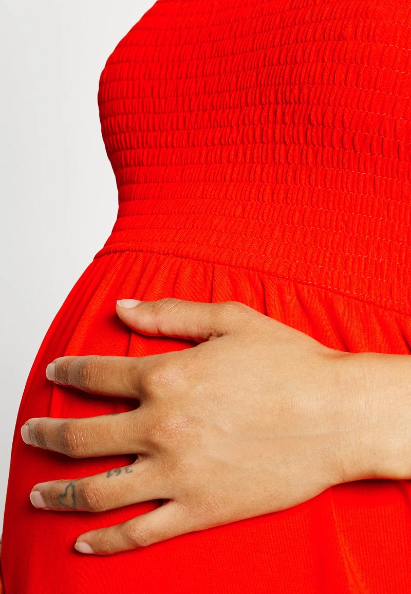 ONLY MATERNITY OLMEMMA SMOCK DRESS - Jerseykleid - Fiery Red - Damen – Bild 6