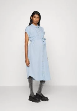 ONLY MATERNITY - Damen OLMPEMA HANNOVER DRESS - Jeanskleid - Light Blue Denim