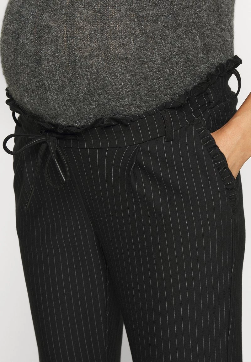 ONLY MATERNITY OLMPOPTRASH CLASSIC PINSTRIPE FRILL - Stoffhose - Black - Damen – Bild 6