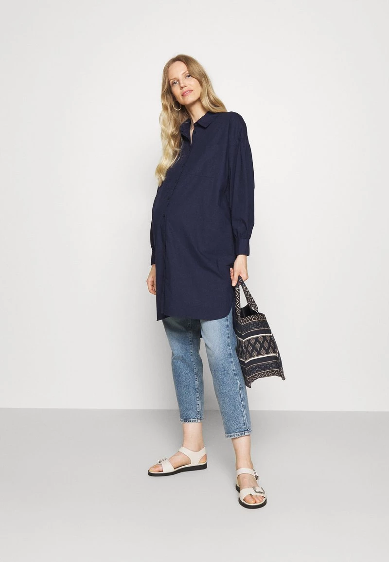 ONLY MATERNITY OLMMARTHINA OVERSIZED SHIRT - Hemdbluse - Evening Blue - Damen – Bild 2