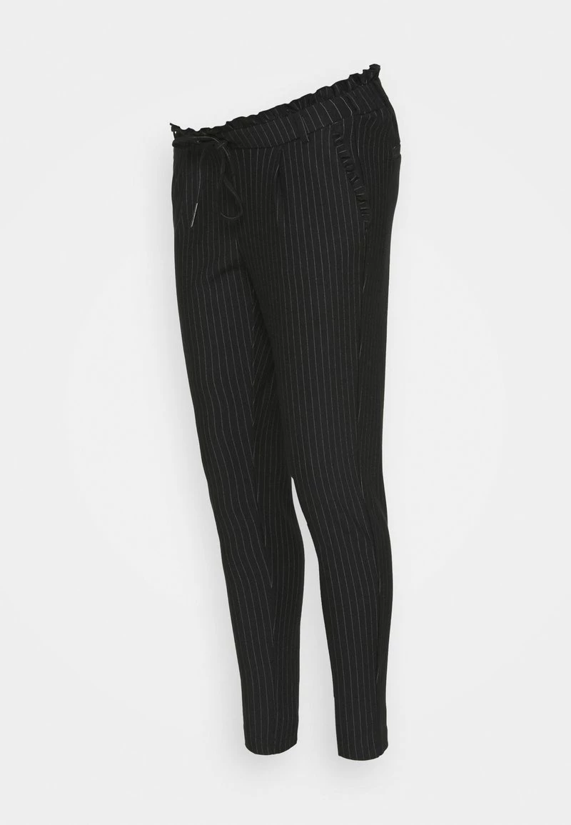 ONLY MATERNITY OLMPOPTRASH CLASSIC PINSTRIPE FRILL - Stoffhose - Black - Damen – Bild 5