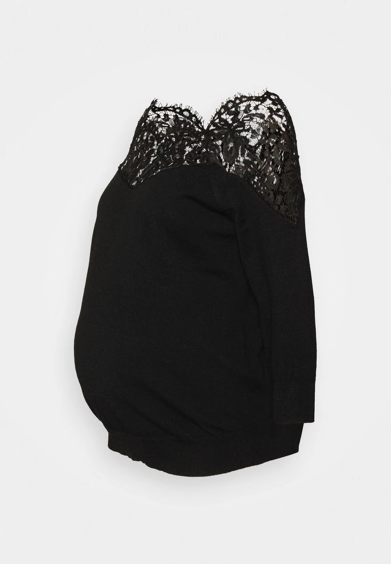 ONLY MATERNITY - Damen OLMALLY SPRING - Strickpullover - Black